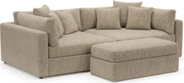Sasha Foam Comfort Sectional - Haley Sand