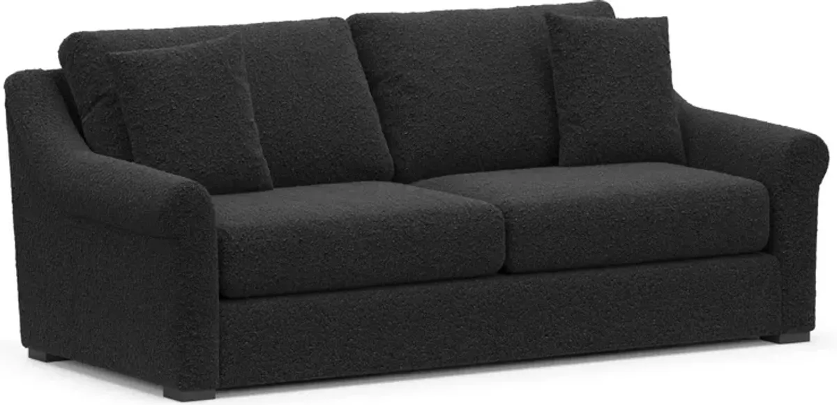 Bowery Foam Comfort 77" Sleeper Sofa - Bloke Obsidian