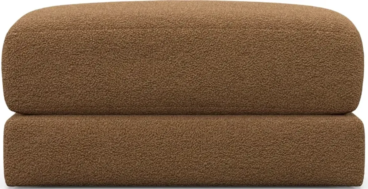 Nest Foam Comfort Ottoman - Texel Caramel