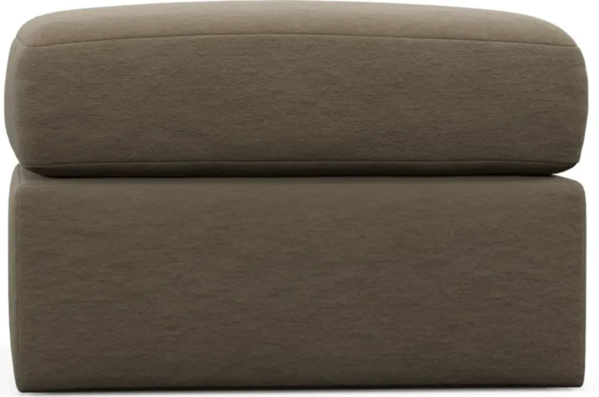 Nest Foam Comfort Tall Ottoman - Merrimac Brownstone