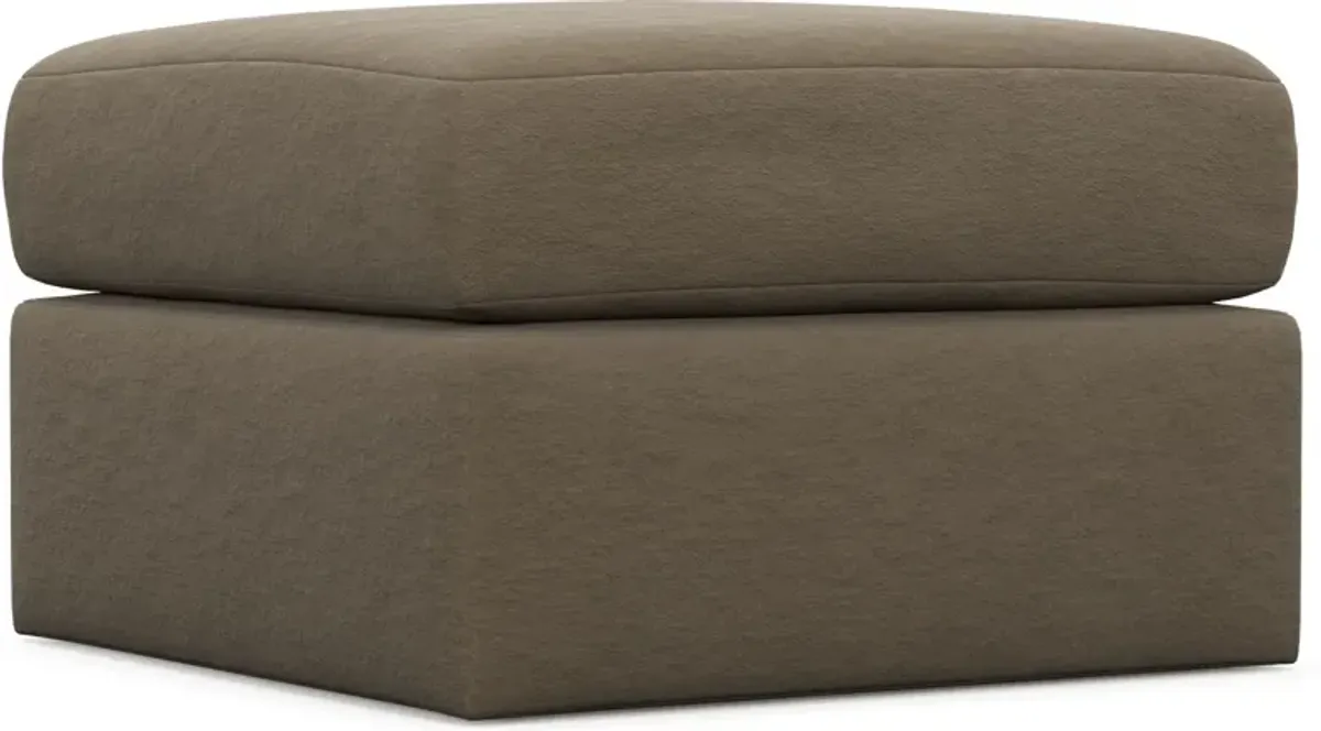 Nest Foam Comfort Tall Ottoman - Merrimac Brownstone