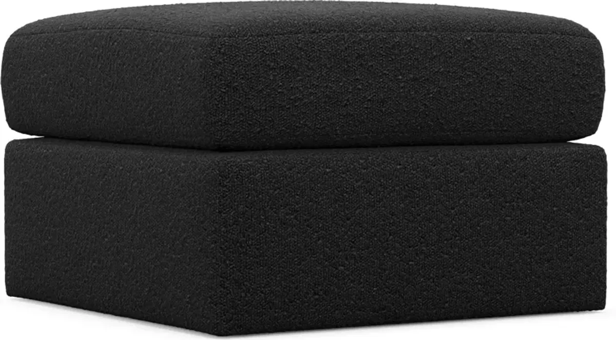 Nest Foam Comfort Tall Ottoman - Bloke Obsidian