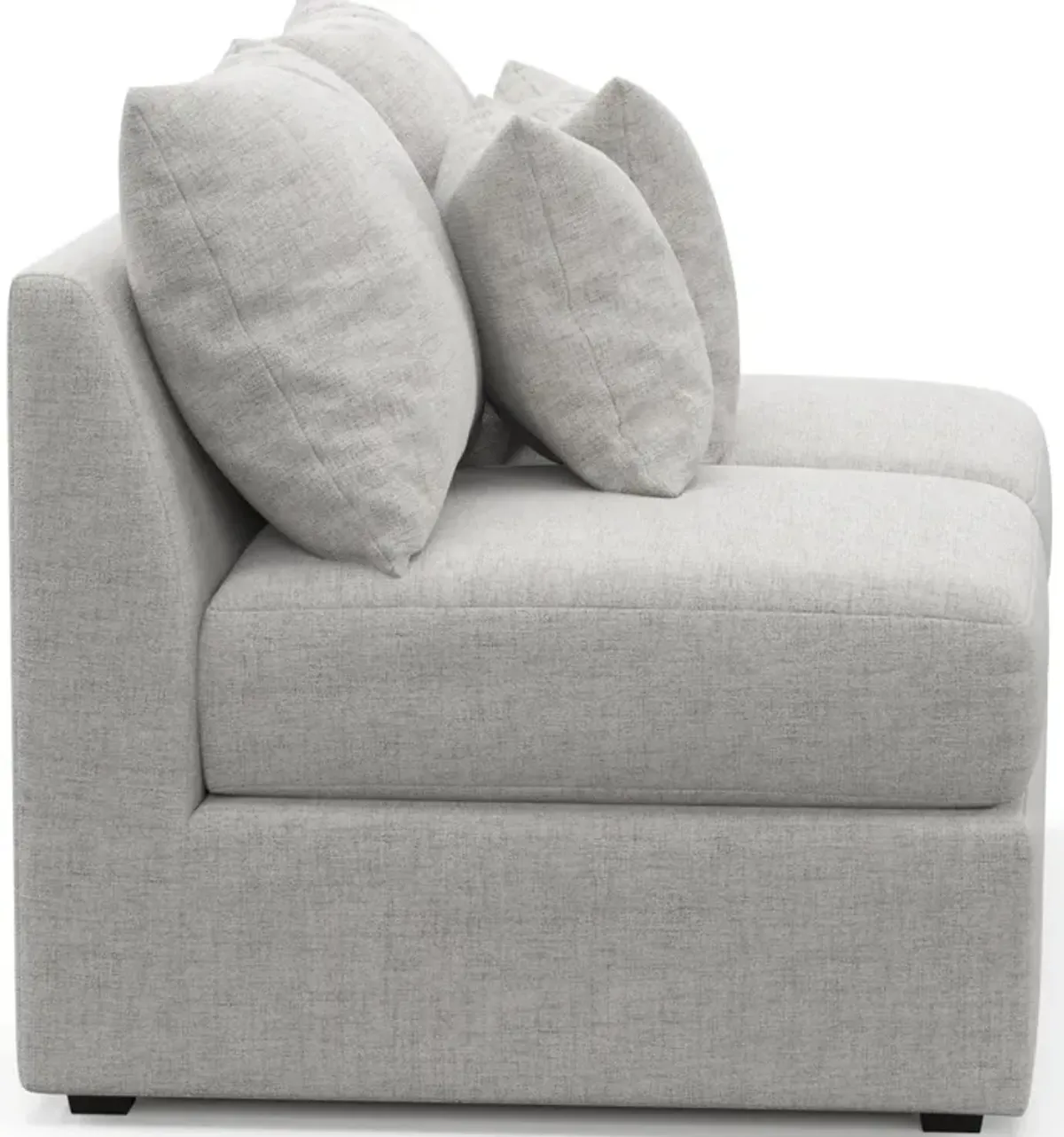 Nest Foam Comfort Armless Loveseat - Adario Fog