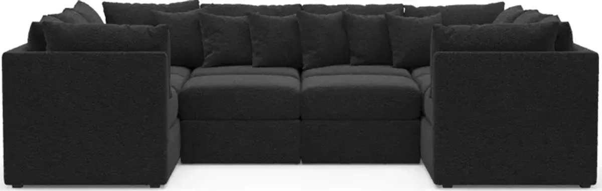 Nest Foam Comfort 5-Piece Pit Sectional - Bloke Obsidian