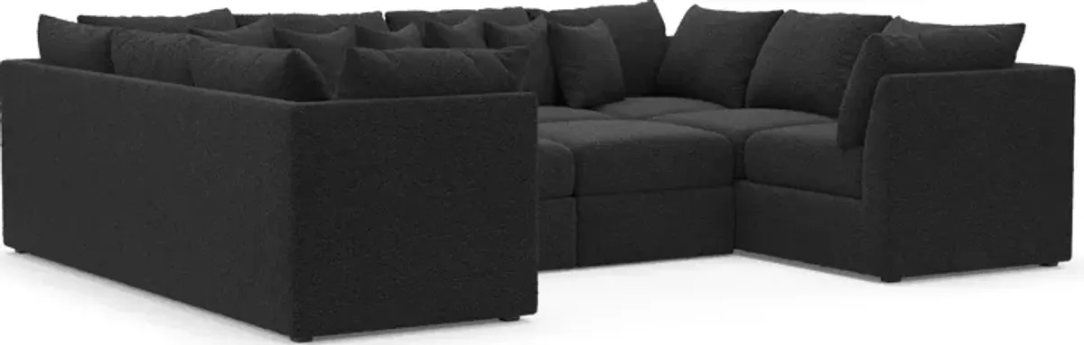 Nest Foam Comfort 5-Piece Pit Sectional - Bloke Obsidian