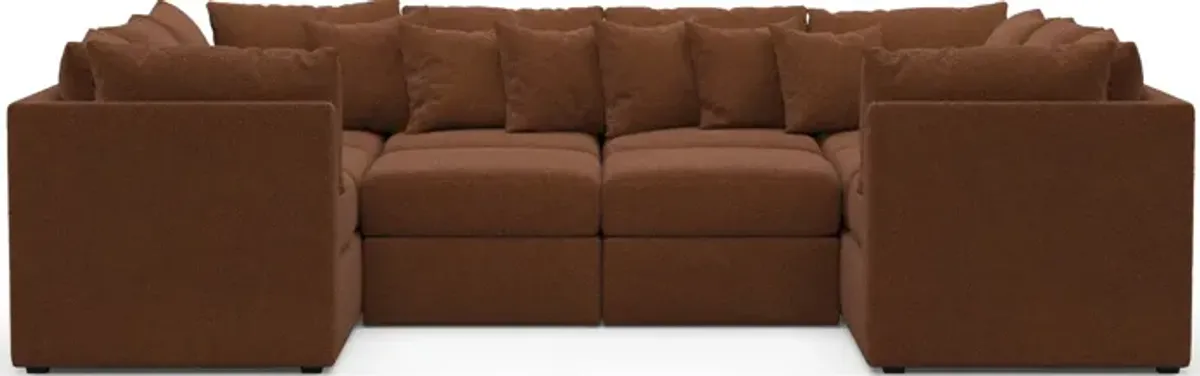 Nest Foam Comfort Sectional - Nora Chocolate