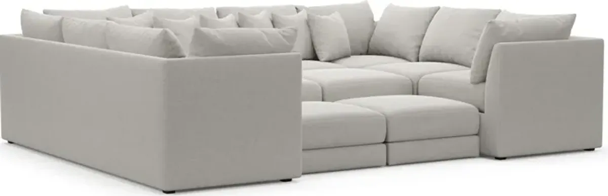 Nest Foam Comfort 7-Piece Pit Sectional - Basker Dove