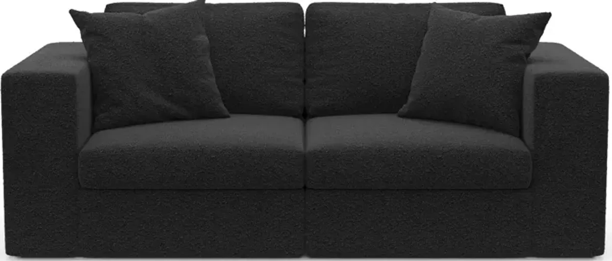 Collin Foam Comfort 2-Piece Sofa - Bloke Obsidian