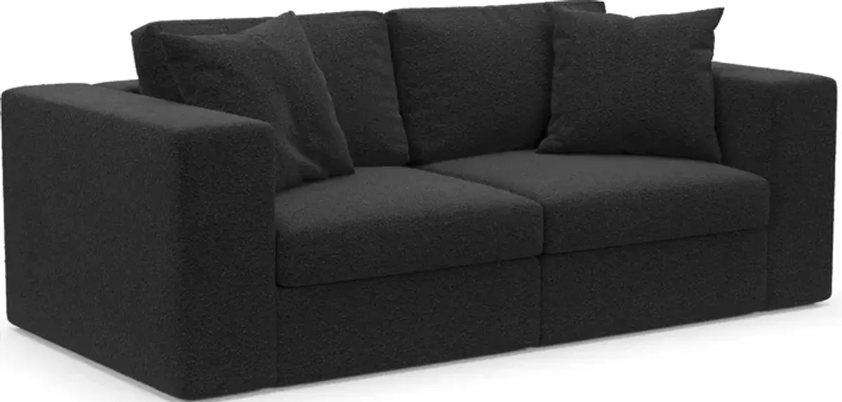 Collin Foam Comfort 2-Piece Sofa - Bloke Obsidian