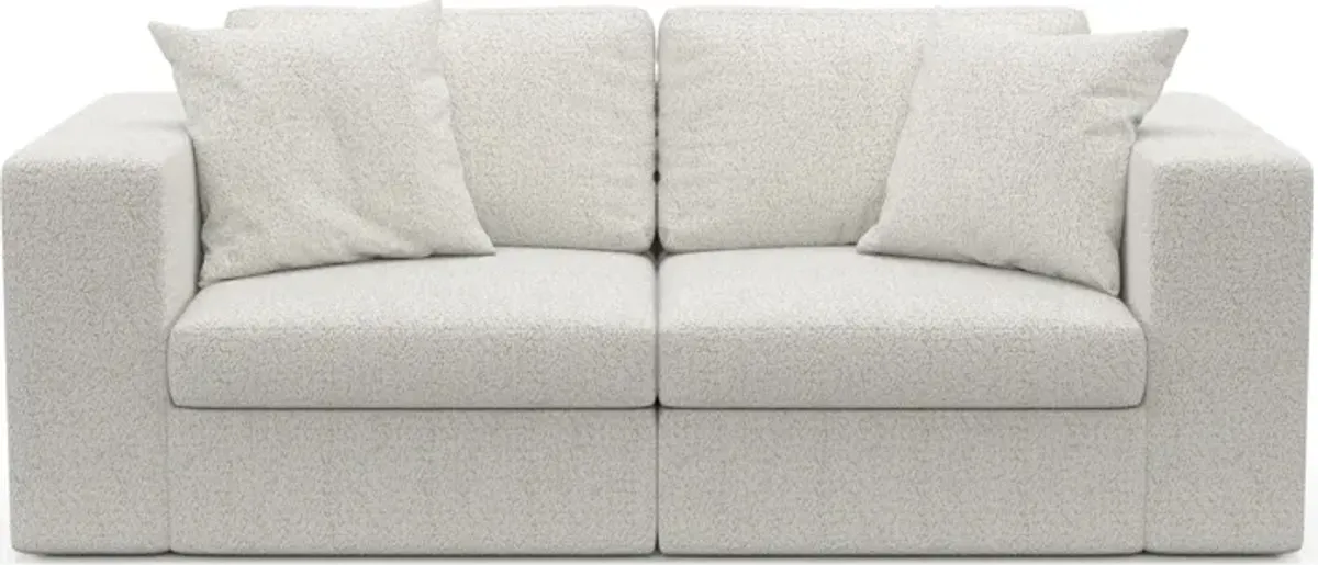 Collin Foam Comfort 2-Piece Sofa - River Rock Ivory