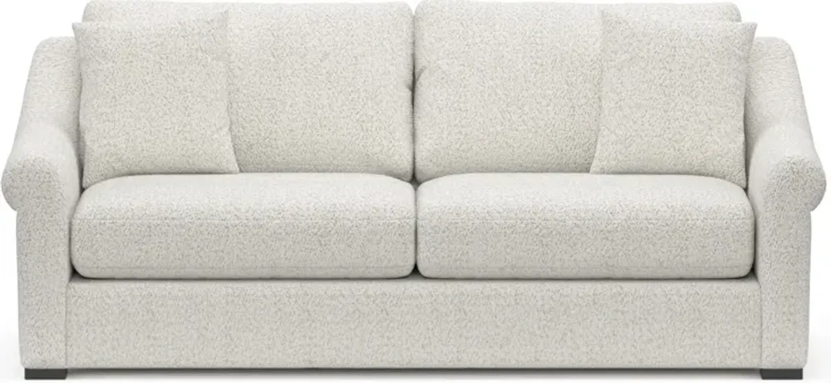 Bowery Foam Comfort 87" 25"D Sofa - River Rock Ivory