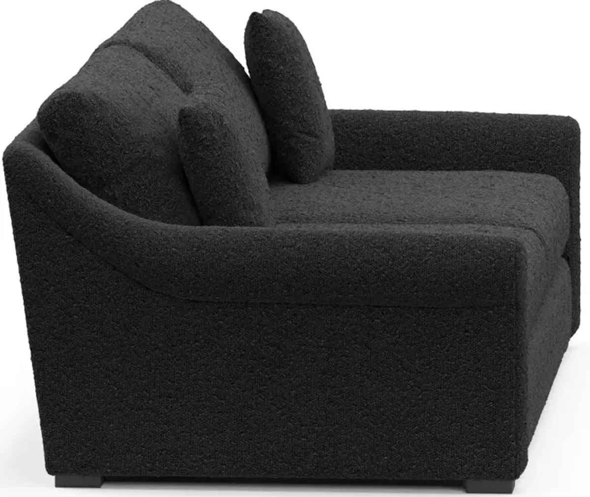 Bowery Foam Comfort 97" Sofa - Bloke Obsidian