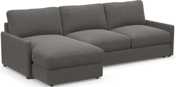 Jasper Hybrid Comfort 2-Piece Sectional with Left-Facing Chaise - Merrimac Ash