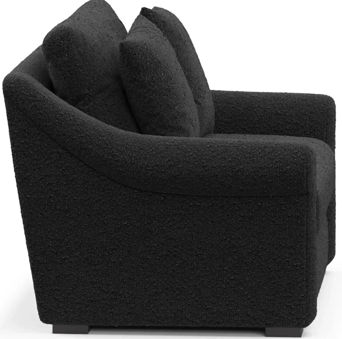 Bowery Foam Comfort Chair and a Half - Bloke Obsidian