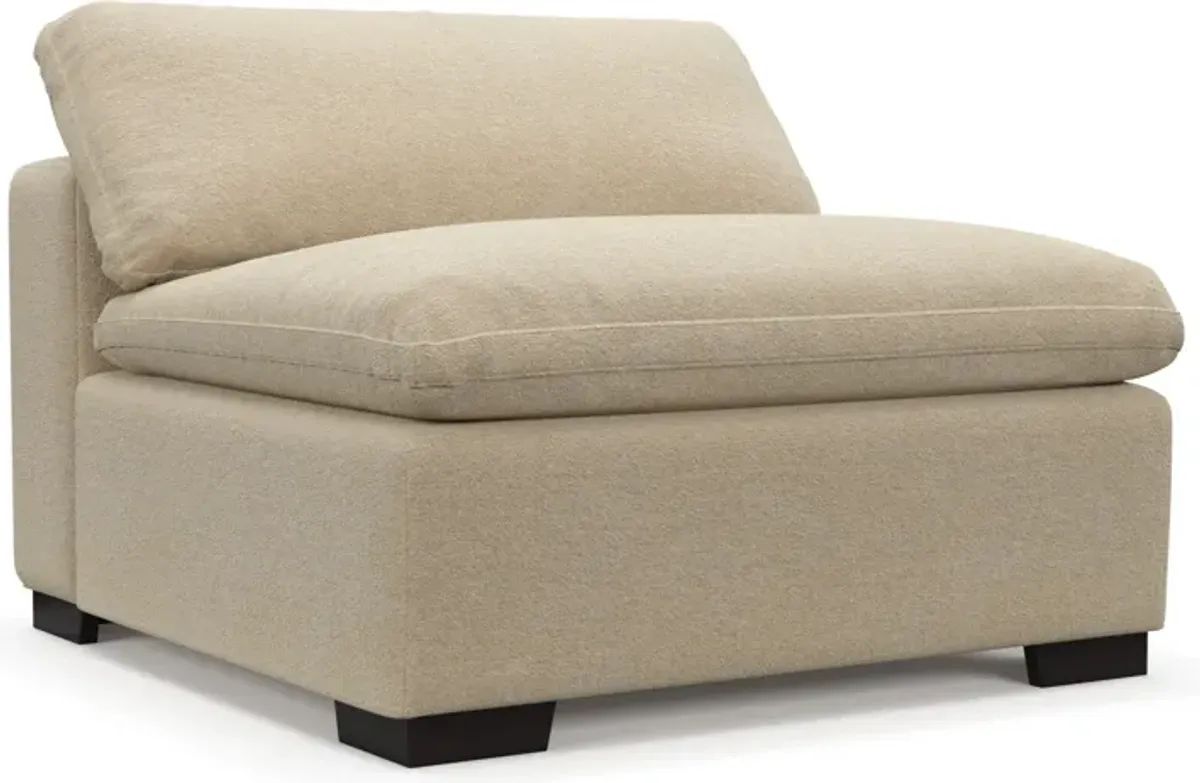 Plush Core Comfort Armless Chair - Midcentury Sand