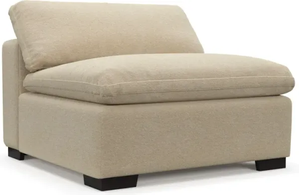 Plush Core Comfort Armless Chair - Midcentury Sand
