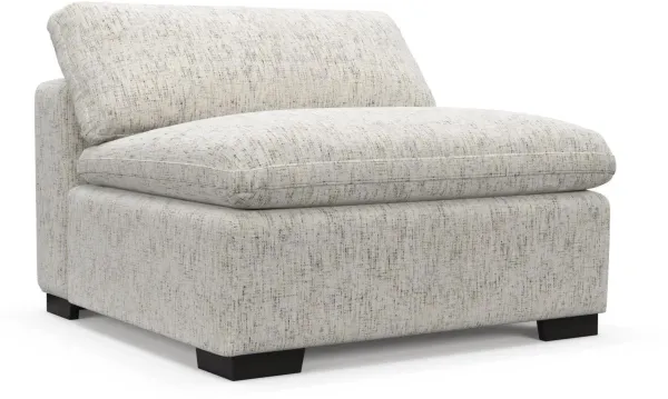 Plush Core Comfort Armless Chair - Haley Oyster