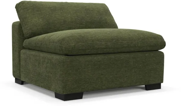 Plush Core Comfort Armless Chair - Luscious Green