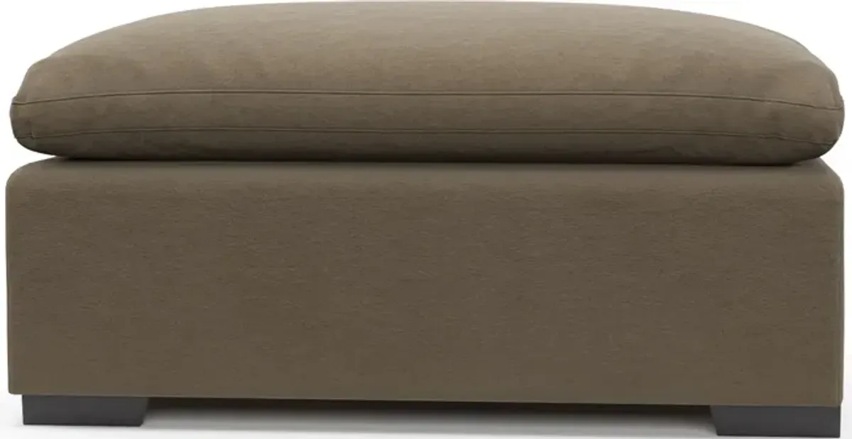 Plush Core Comfort Ottoman - Merrimac Brownstone