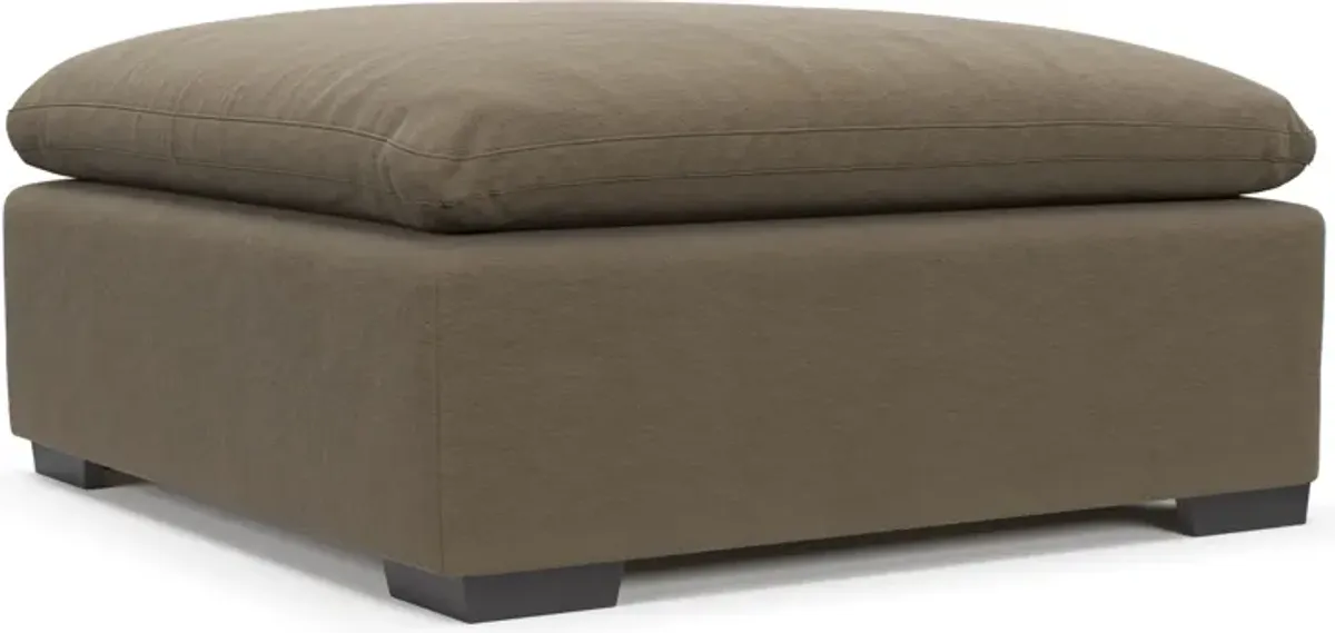 Plush Core Comfort Ottoman - Merrimac Brownstone