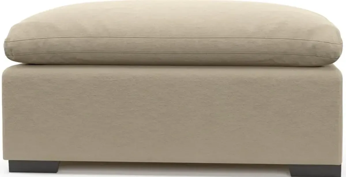 Plush Core Comfort Ottoman - Merrimac Ecru