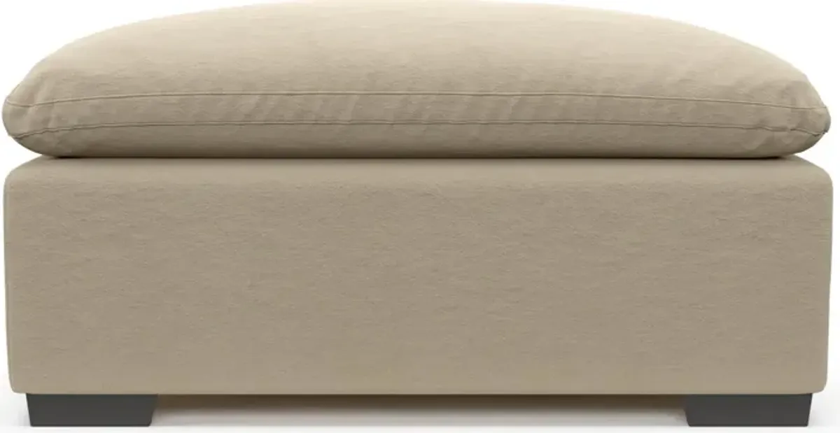 Plush Core Comfort Ottoman - Merrimac Ecru