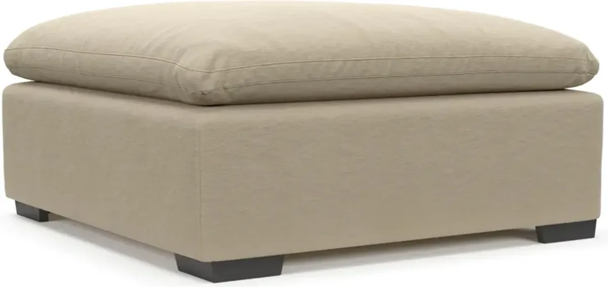 Plush Core Comfort Ottoman - Merrimac Ecru