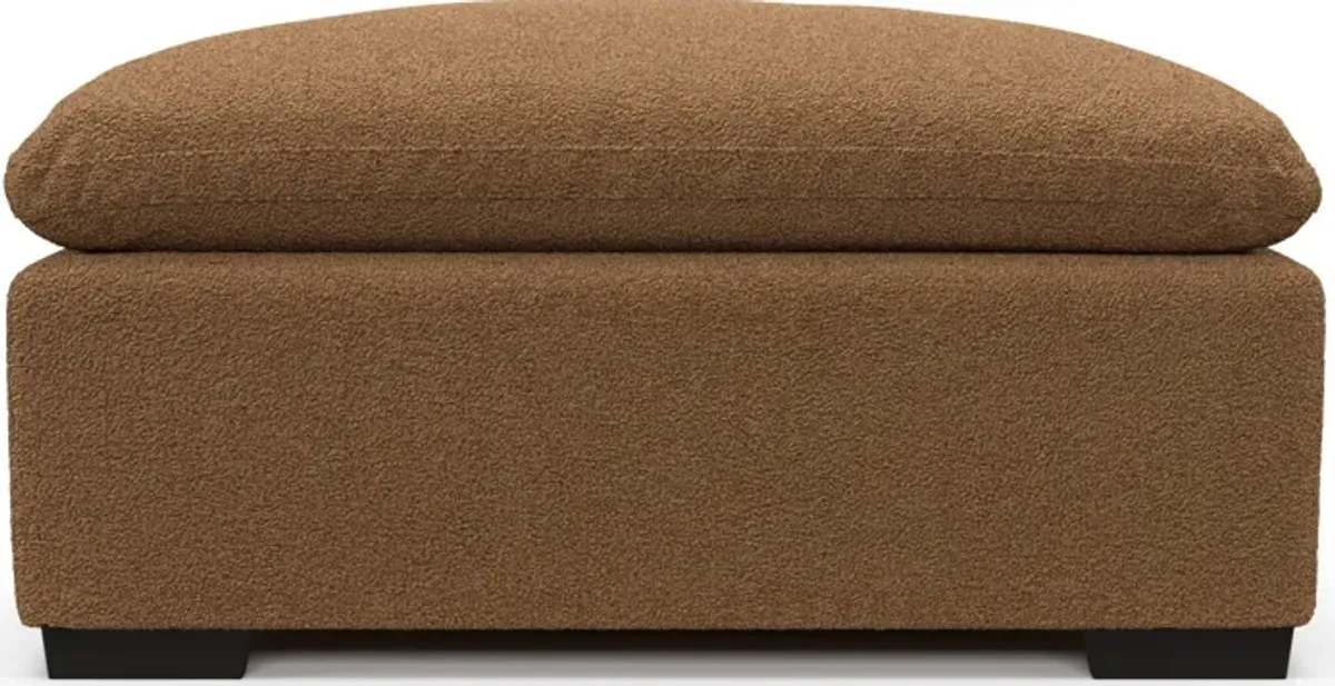 Plush Core Comfort Ottoman - Texel Caramel