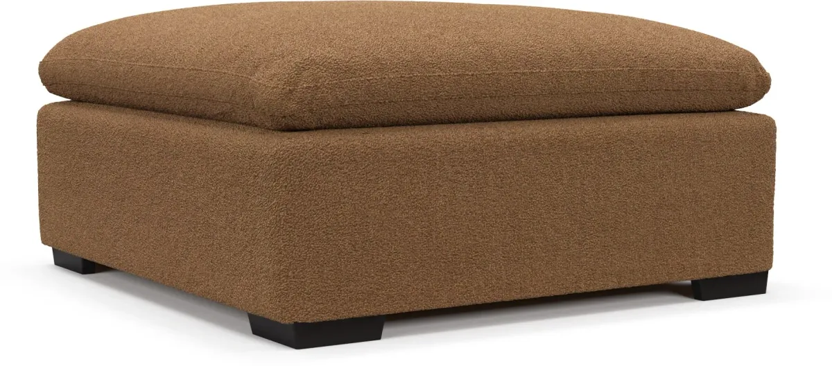 Plush Core Comfort Ottoman - Texel Caramel