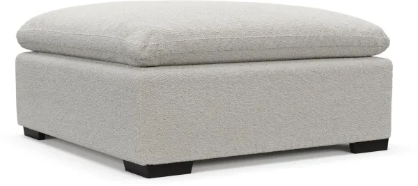 Plush Core Comfort Ottoman - Texel Gray