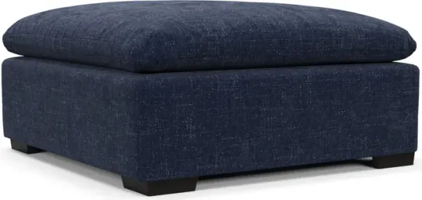 Plush Core Comfort Ottoman - Sundar Navy