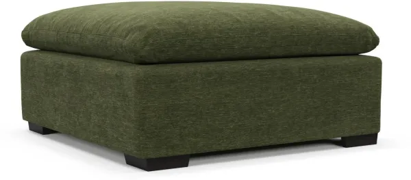 Plush Core Comfort Ottoman - Luscious Green