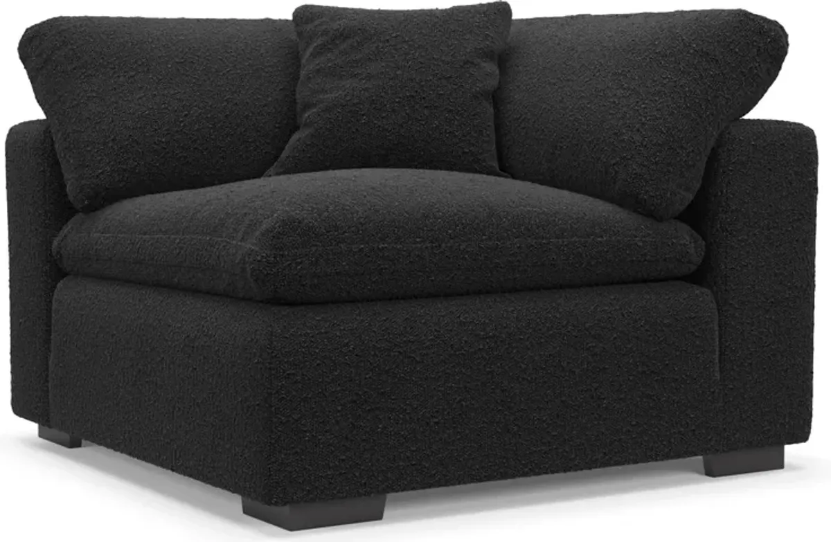 Plush Core Comfort Corner Chair - Bloke Obsidian