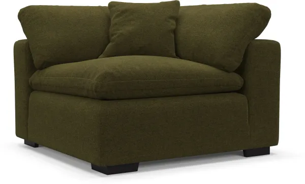 Plush Core Comfort Corner Chair - Midcentury Peat