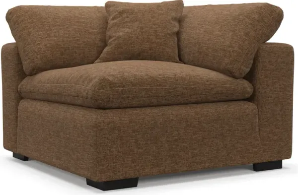 Plush Core Comfort Corner Chair - Balvi Truffle