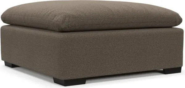 Plush Core Comfort Ottoman - Liv Umber
