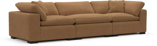 Plush Core Comfort Sofa - Texel Caramel