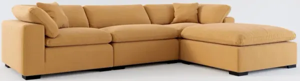 Plush Core Comfort 3-Piece Sofa and Ottoman - Merrimac Topaz