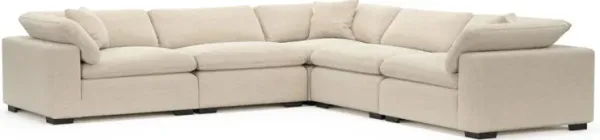 Plush Core Comfort Sectional - Luscious Champagne