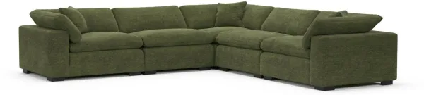 Plush Core Comfort Sectional - Luscious Green