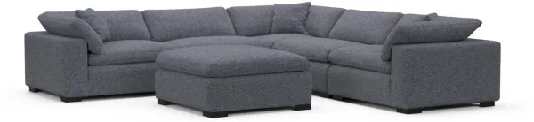 Plush Core Comfort Sectional - Haley Navy