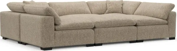 Plush Core Comfort Sectional - Haley Sand