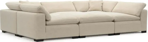 Plush Core Comfort Sectional - Luscious Champagne