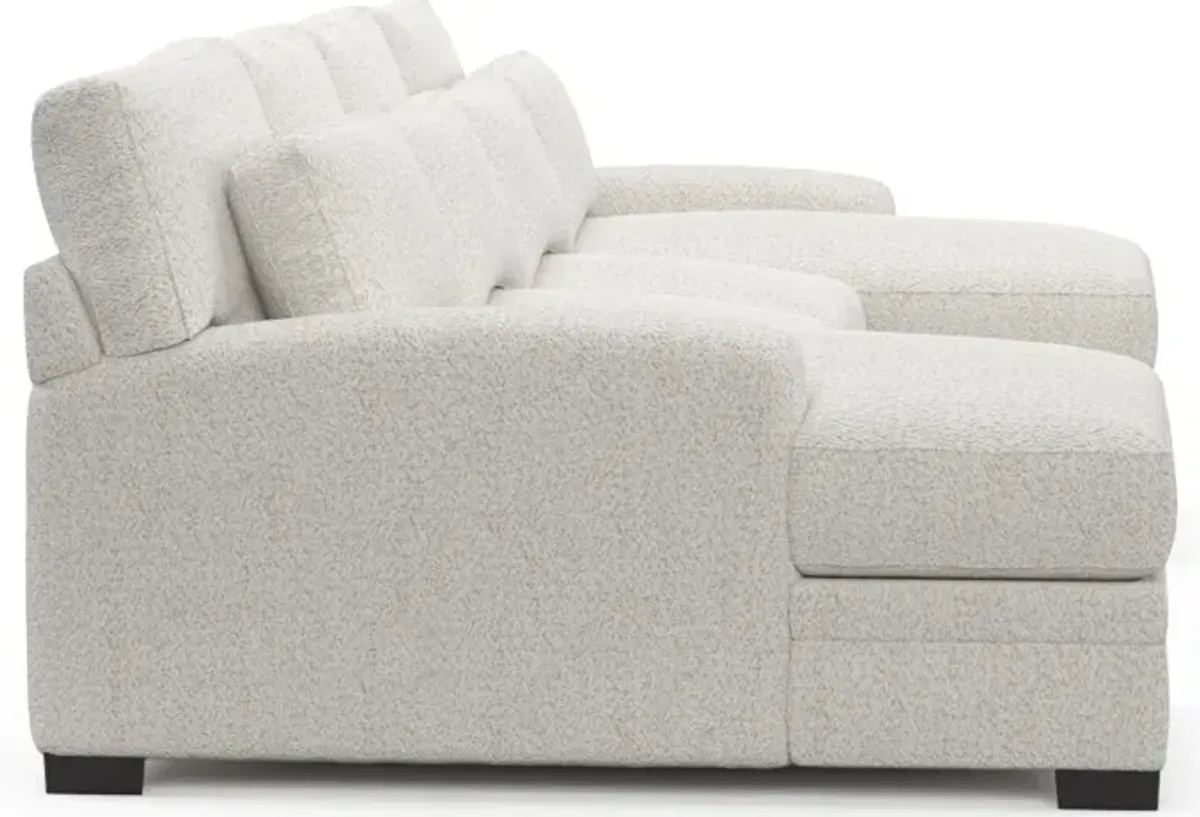 Winston Hybrid Comfort 3-Piece Sectional with Dual Chaise - River Rock Ivory