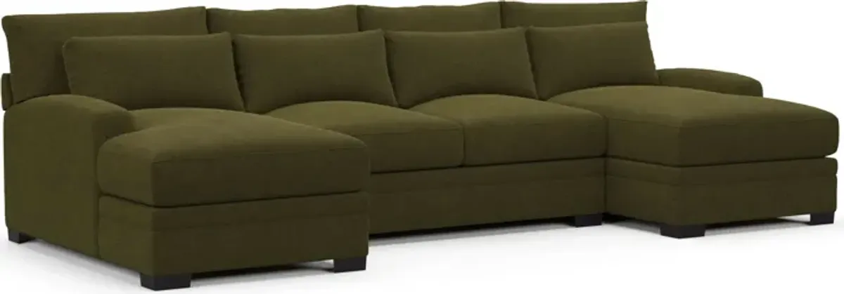 Winston Hybrid Comfort Sectional - Midcentury Peat