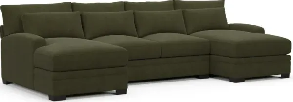 Winston Foam Comfort Sectional - Marina Moss