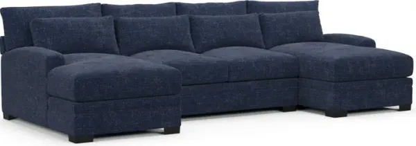 Winston Foam Comfort Sectional - Sundar Navy