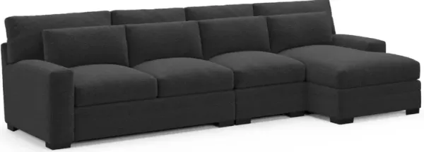 Boston Hybrid Comfort Sectional - Bloke Obsidian