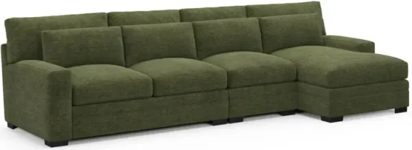 Boston Hybrid Comfort Sectional - Luscious Green