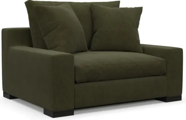 Ethan Foam Comfort Chair and a Half - Marina Moss